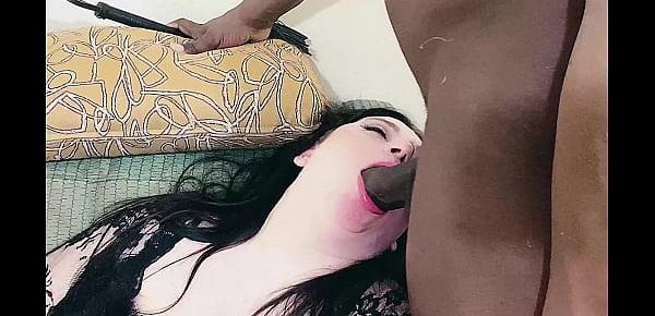  Succulent Samantha gets a creamy load from a black cock